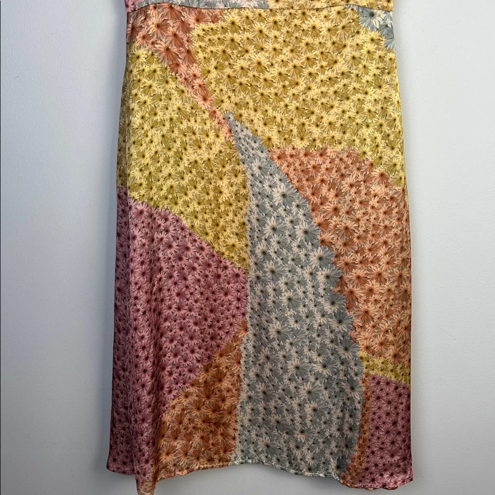 NEW Anthropologie Varun Bahl Catria Floral Dress SM Lined Pockets Made in India - Picture 6 of 16